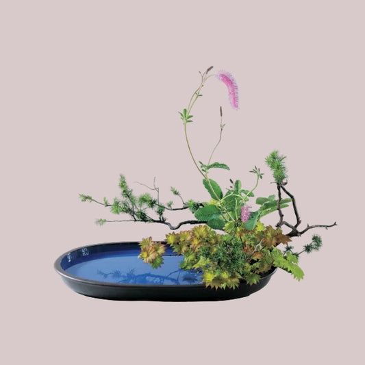 烏泥小判型水盤（小）